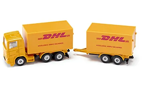 SIKU Super 1694 camion DHL remorque jaune métal