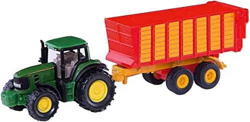 SIKU Farmer 1650 tracteur avec remorque miniature John Deere hayon