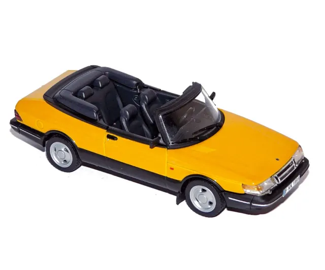 Norev Saab 900 Turbo 16 S Cabriolet 1991 miniature 1/43 Jaune