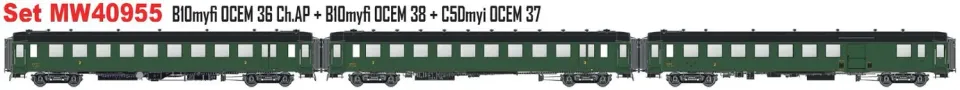 MINIS OCEM SNCF voitures voyageurs coffret 3 Ep IIIc