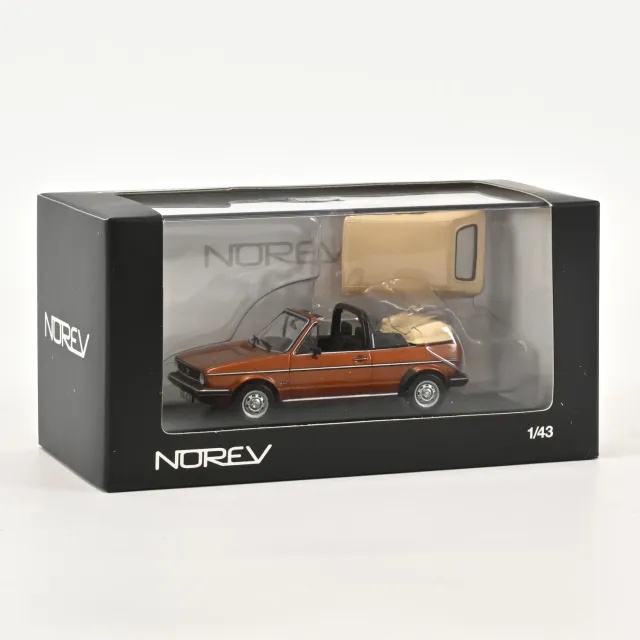 Norev VW Golf Cabriolet 1 Brésil voiture miniature 1/43 marron