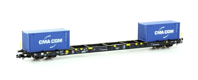 MINIS Sggnss 80 wagon porte-conteneurs RheinCargo Ep.VI N