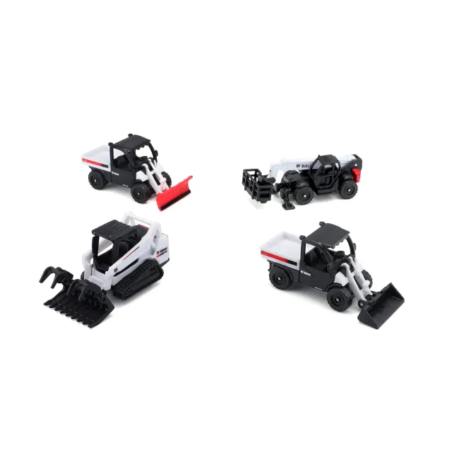 Maisto Fresh Metal Bobcat pack 4 jouets 1/72 assortis