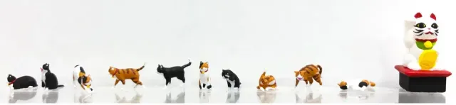 MINIS Japanische Katzen figurines 1/87 chats japonais