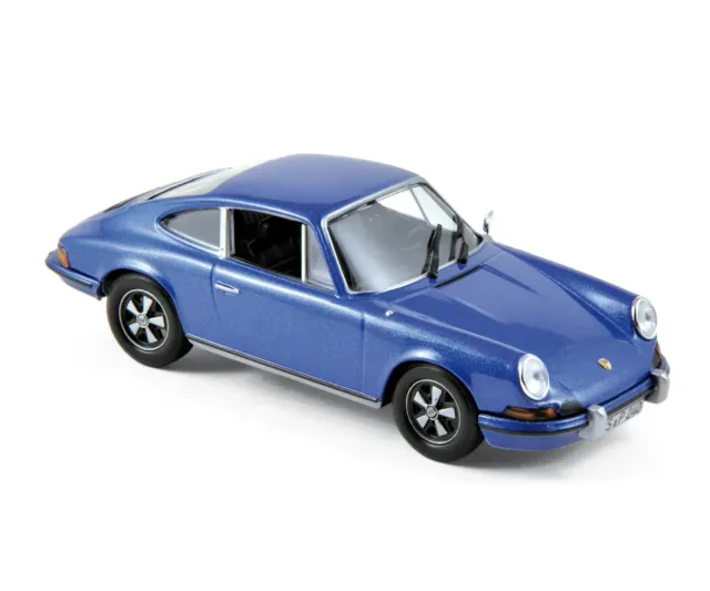 Norev Porsche 911 S 2.4 1973 miniature 1/43 bleu métal