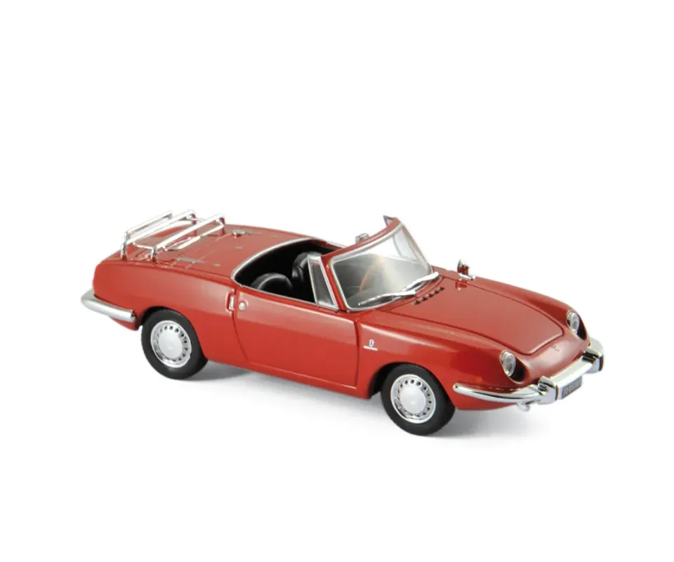 Norev Fiat 850 Sport Spider 1968 miniature 1/43 rouge