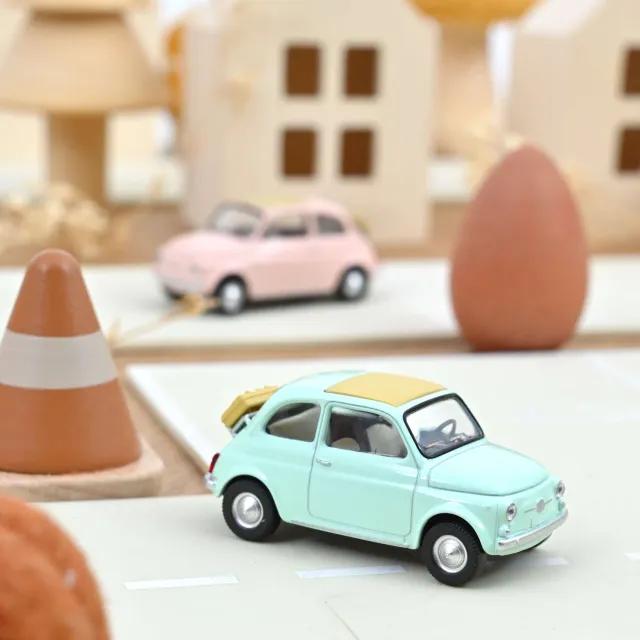 Norev Fiat 500 F 1965 jet-car 1/43 bleu pastel pique-nique