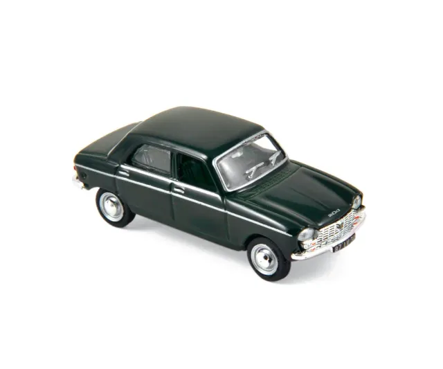 Norev Peugeot 204 1966 miniature 1/87 vert antique