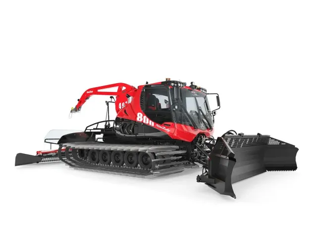 MINIS Pistenbully 800 dameuse H0 rouge chenilles
