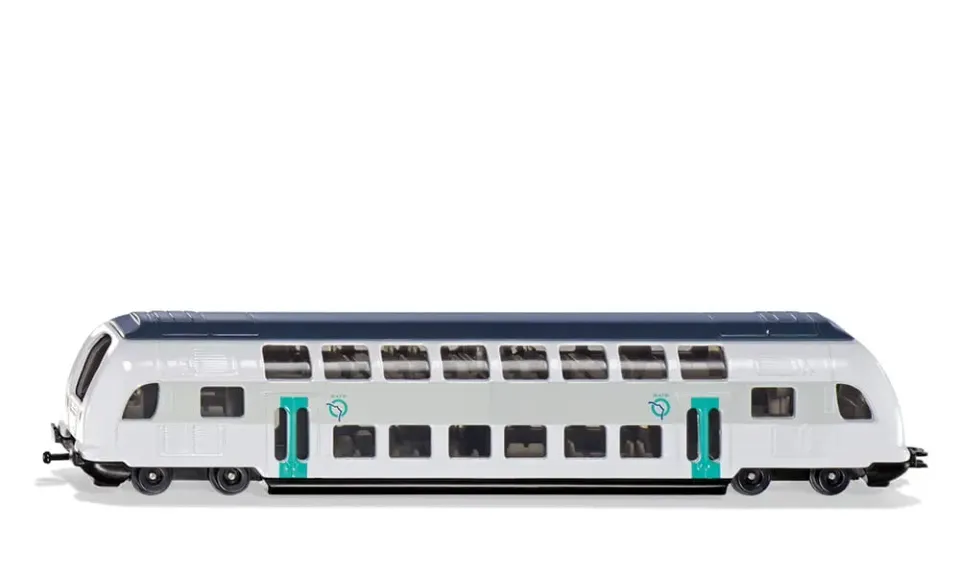 SIKU Super 1791 RATP train deux étages miniature turquoise