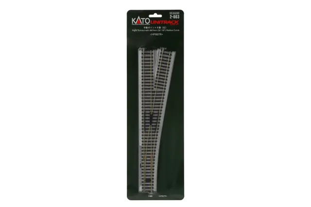 MINIS R867mm 10° aiguillage droit 1 pièce N