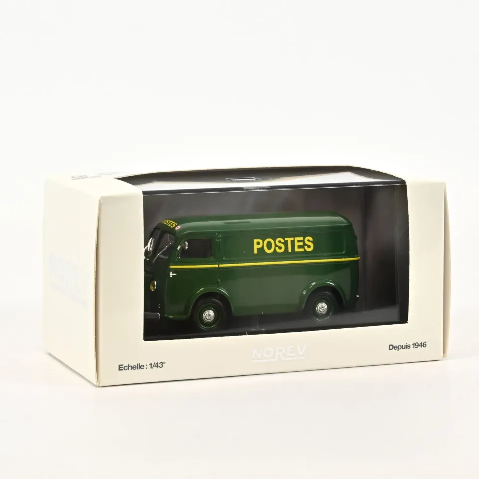 Norev Peugeot D3A La Poste voiture miniature 1/43 fourgon jaune