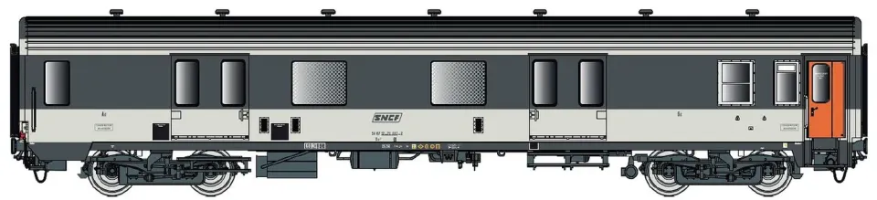 MINIS MC76 Dd2 SNCF fourgon Corail Ep IV