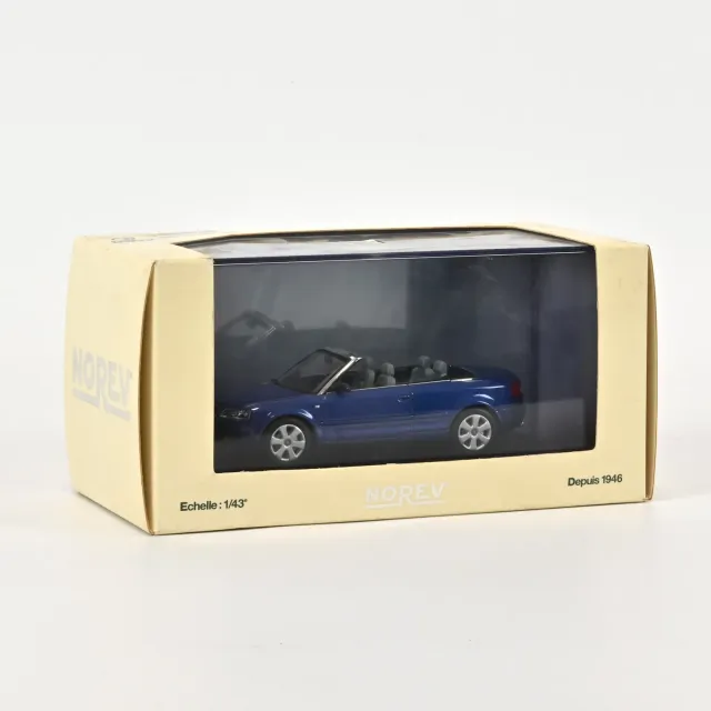 Norev Audi A4 Cabriolet bleu Caraïbe miniature 1/43