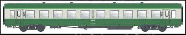 MINIS USI B10t U61 voiture voyageurs SNCF Ep.IVb