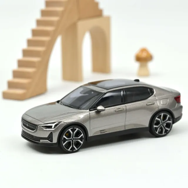 Norev Polestar 2 2021 miniature 1/43 beige Lune métal