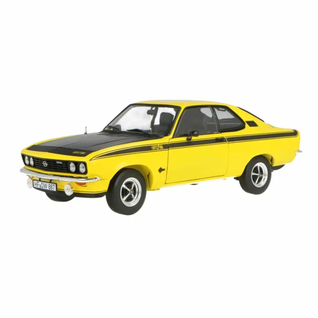 Norev Opel Manta A GT/E 1975 miniature 1/18 jaune citron