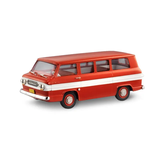 Brooklin BRK 1962 Chevrolet Corvair Greenbrier Sport Wagon miniature rouge