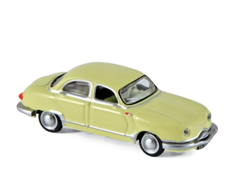 Norev Panhard Dyna Z12 1957 voiture miniature 1/87 jaune jonquille