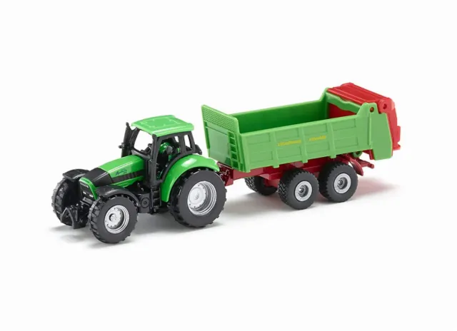 SIKU Farmer 1673 tracteur miniature vert avec épandeur
