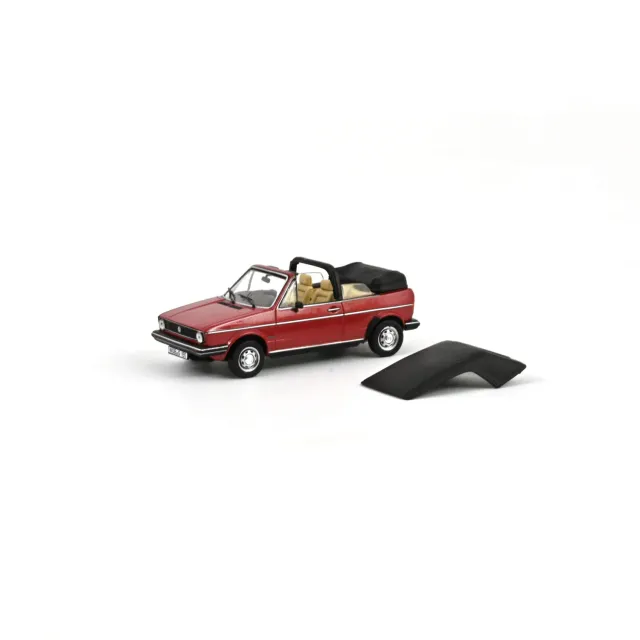 Norev VW Golf Cabriolet 1981 Rouge métallisé miniature 1/43