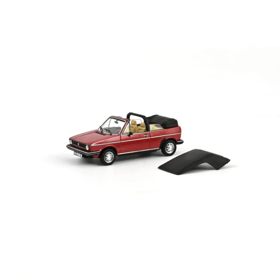 Norev VW Golf Cabriolet 1981 Rouge métallisé miniature 1/43