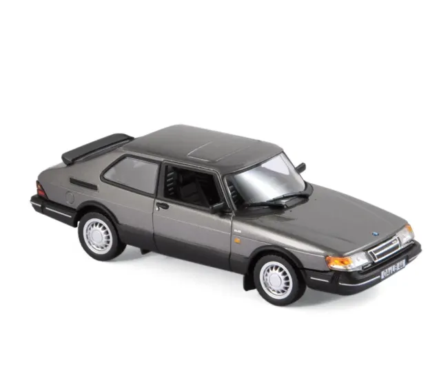 Norev Saab 900 Turbo 16 Coupé 1991 miniature 1/43 gris métallisé
