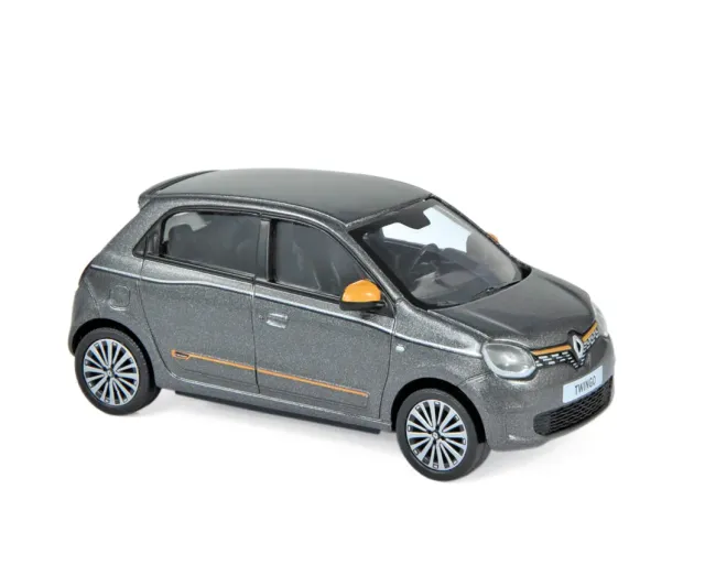 Norev Renault Twingo 2019 miniature 1/43 gris lunaire orange