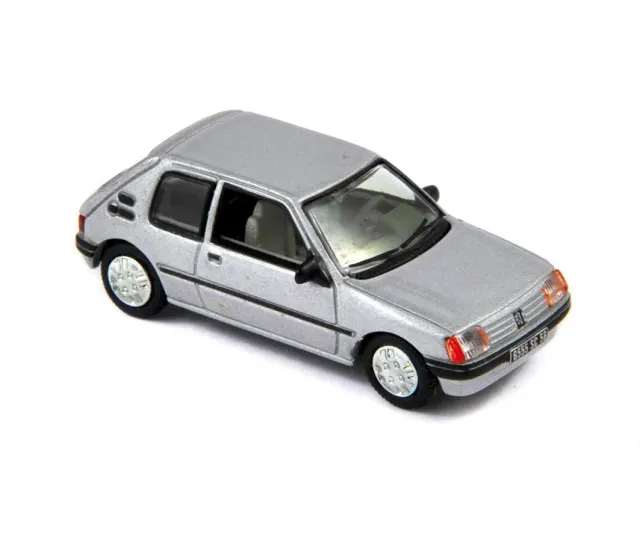 Norev Peugeot 205 XL 1985 miniature 1/87 Gris Futura