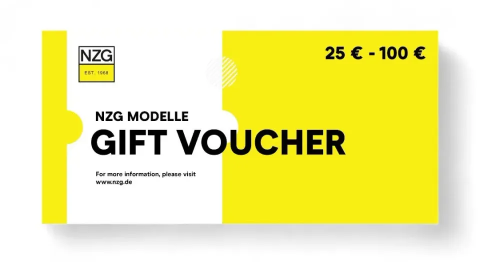 NZG carte cadeau numérique bon e-mail dès 25 euros