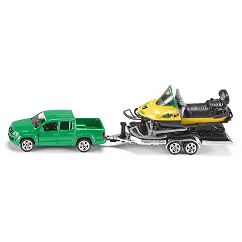 Siku Super 2548 pick-up remorque miniature vert motoneige 1:55