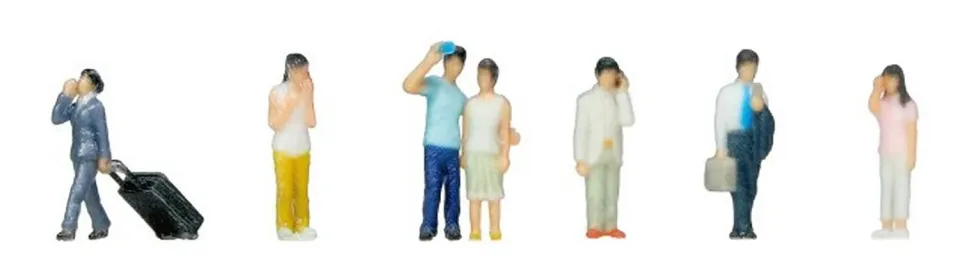 MINIS Set A figurines miniatures téléphone lot de 6