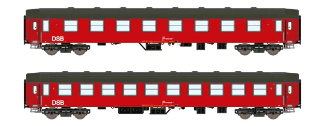 MINIS UIC-Y DSB voiture voyageurs B Ep IV lot de 2