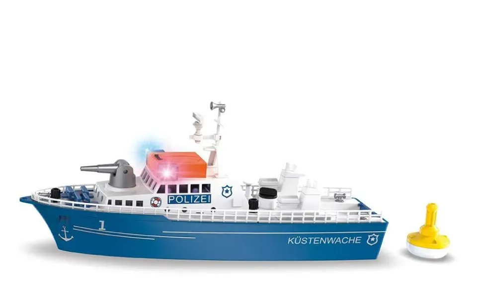 SIKU Super 5401 bateau miniature police bleu flottant
