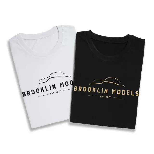 Brooklin T-Shirt t-shirt coton bio 180g blanc noir