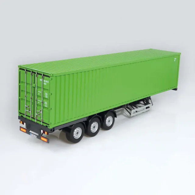 NZG Remorque EU Conteneur 40ft miniature 1:18 vert