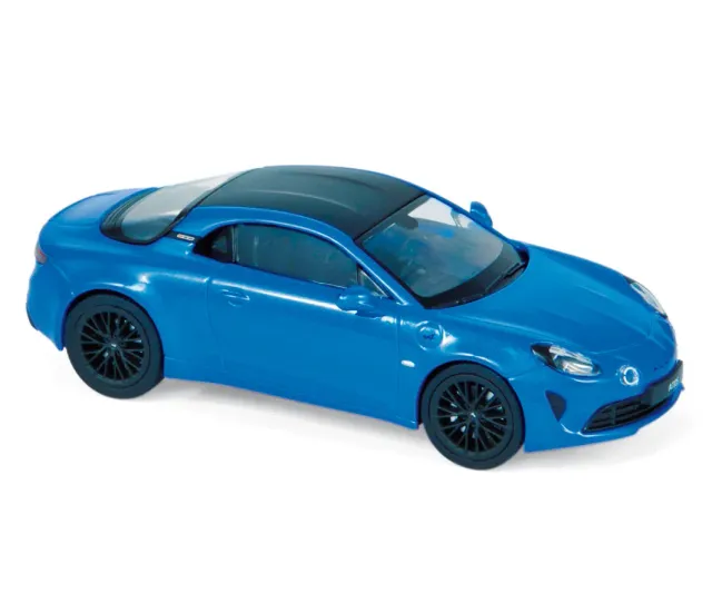 Norev Alpine A110S 2019 miniature 1/43 bleu toit carbone
