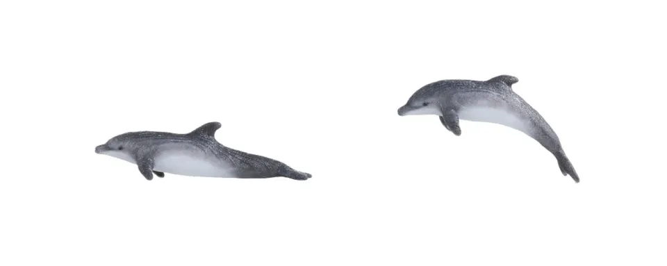 MINIS Dauphins figurines décor lot de 2 résine N