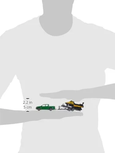Siku Super 2548 pick-up remorque miniature vert motoneige 1:55