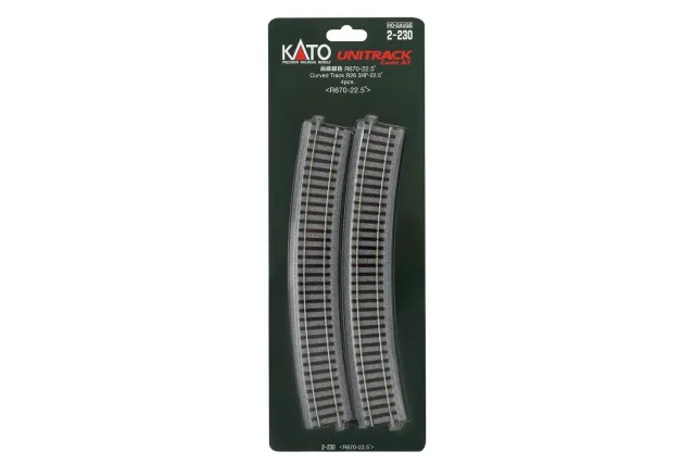 MINIS rail courbe R670mm 22,5° lot de 4 N