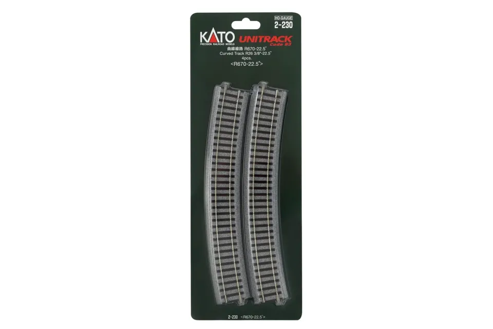 MINIS rail courbe R670mm 22,5° lot de 4 N