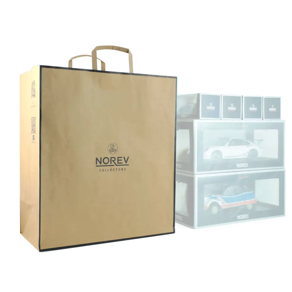 Norev sac Kraft 1/18 emballage miniature papier