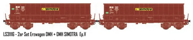 MINIS DMH SNCF Simotra coffret 2 wagons minerai Ep.V