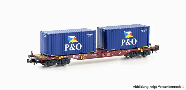 MINIS Sgjkkmms 699 DB wagon porte-conteneurs P&O Ep VI