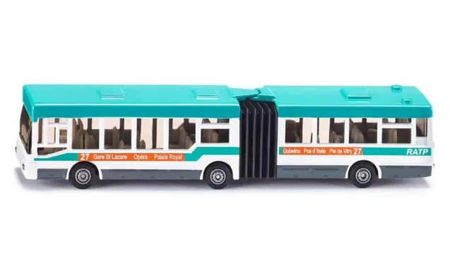 SIKU Super 1617 bus articulé blanc turquoise 16 cm