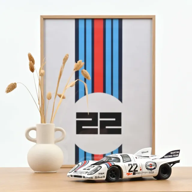 Norev Porsche 917K 1971 Le Mans Marko Lennep miniature 1/18 Martini