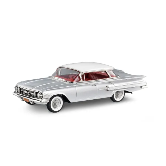 Brooklin Collection 1960 Chevrolet Impala 4-Door Sport miniature coffret argent