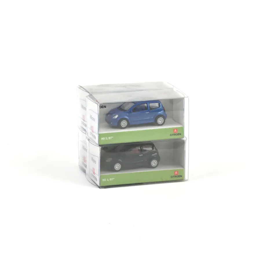 Norev Citroën C2 lot 4 miniature 1/87 noir bleu