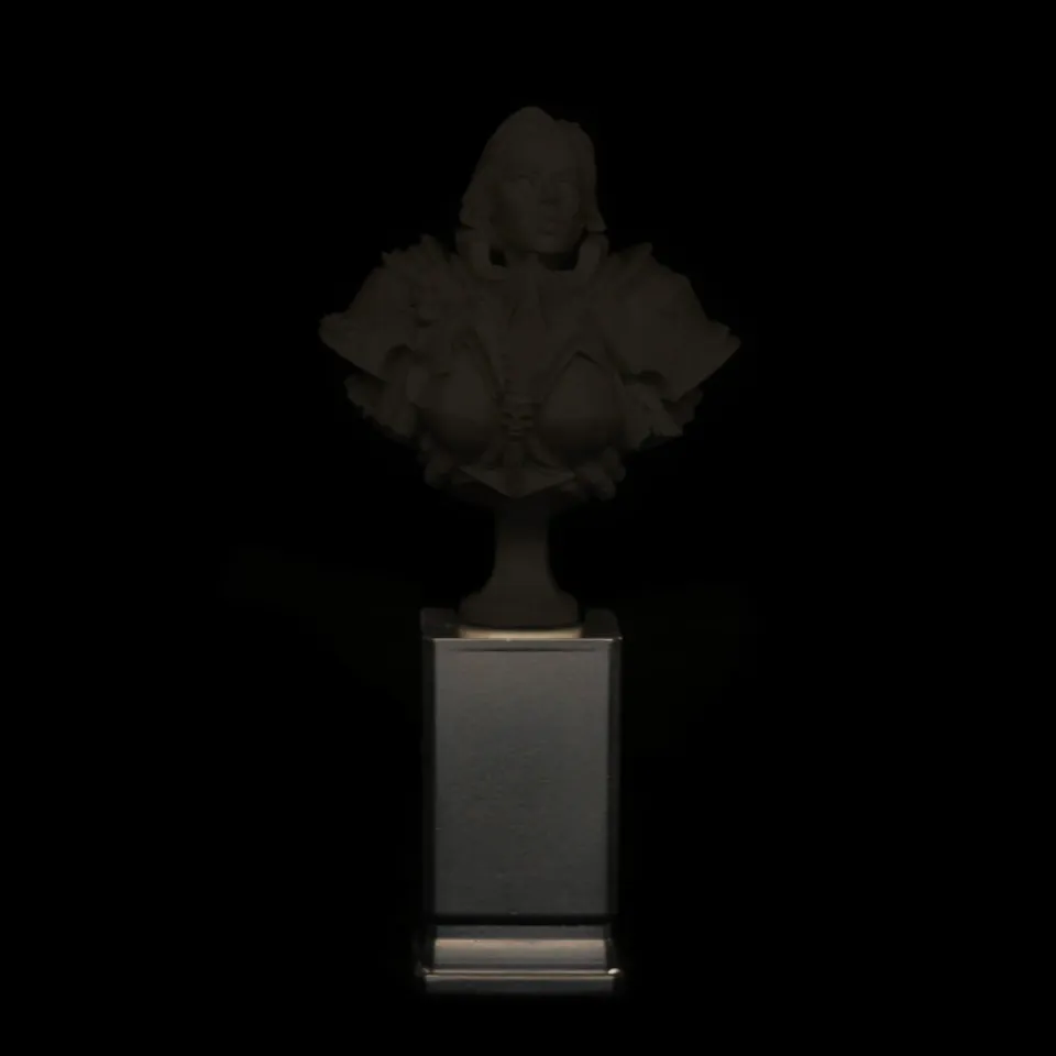 Graphigaut Studio Base socle buste miniature résine noire 36mm