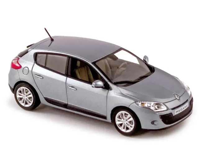 Norev Renault Megane berline 2009 miniature 1/43 Gris Platine